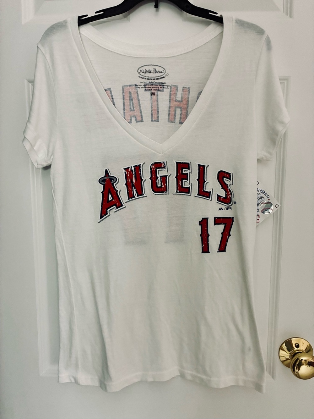 Shohei Ohtani Los Angeles Angels Majestic Threads Jersey Tshirt Genuine MLB